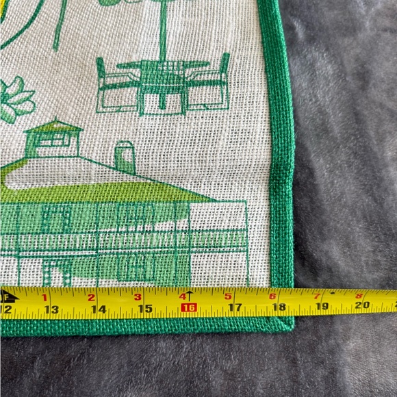 2025 Masters Golf Jute Tote Bag Augusta National New In Hand ANGC Green Beach - Picture 5 of 11